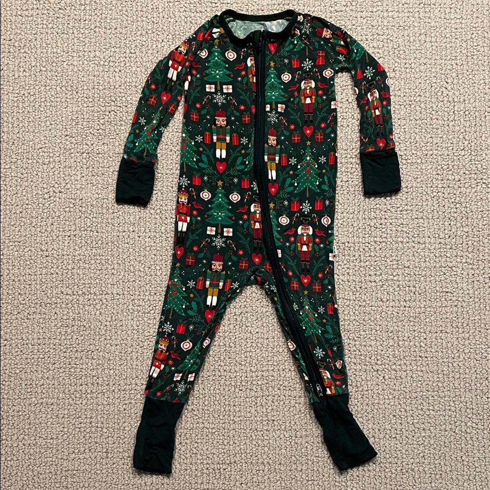 Little Sleepies Holiday Print Kids Footie